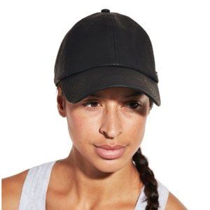 **ISO** Calia Faux Black Leather Baseball Hat